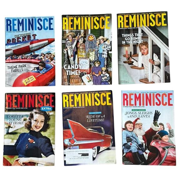 Reminisce Magazine Lot of 6 2021 2022 2023 Various Months Halloween Memories - Picture 1 of 7
